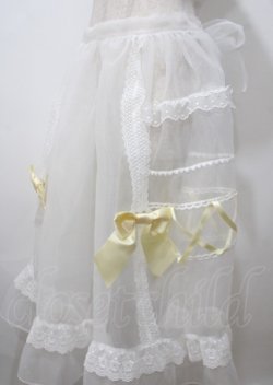 画像3: BABY,THE STARS SHINE BRIGHT / はるちゃんのふわふわオーガンジーオーバースカート  イエロー Y-25-07-12-100-BA-SK-SZ-ZY