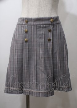 画像1: axes femme / ダブルボタンキュロット  グレー Y-25-07-12-107-AX-PA-SZ-ZY