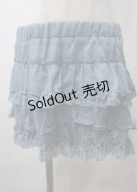 axes femme / ラメフリルキュロット  サックス Y-25-07-12-108-AX-PA-SZ-ZY