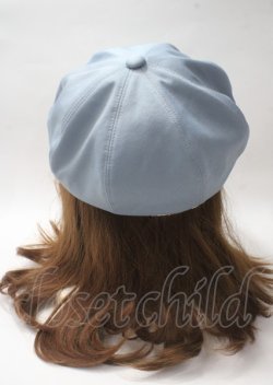 画像3: axes femme / 花コサージュキャスケット  サックス Y-25-07-12-012-AX-AC-SZ-ZY
