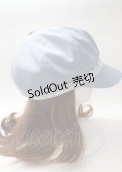 画像4: axes femme / 花コサージュキャスケット  サックス Y-25-07-12-012-AX-AC-SZ-ZY