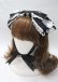 画像1: ALICE and the PIRATES / Dolly Ribbonヘッドドレス  黒×白レース Y-25-07-12-014-PA-AC-SZ-ZY (1)