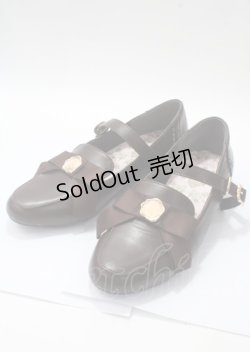 画像1: m petit by misako / NINA'Sコラボパンプス LL 中茶 Y-25-07-12-018-LO-SH-SZ-ZY