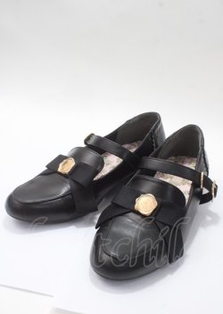 画像1: m petit by misako / NINA'Sコラボパンプス LL 濃黒 Y-25-07-12-020-LO-SH-SZ-ZY