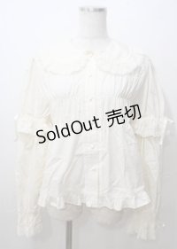 BABY,THE STARS SHINE BRIGHT / 袖取り外しベビードールブラウス  生成り Y-25-07-12-021-BA-BL-AS-ZY