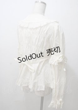 画像4: BABY,THE STARS SHINE BRIGHT / 袖取り外しベビードールブラウス  生成り Y-25-07-12-021-BA-BL-AS-ZY