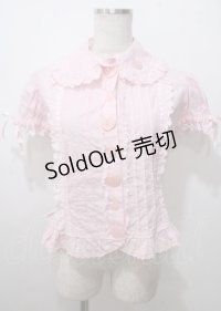 Angelic Pretty / ピンタックハートボタンブラウス(2008)  ピンク Y-25-07-12-022-AP-BL-SZ-ZY