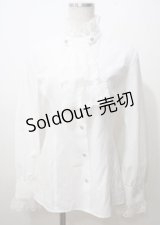 MIHO MATSUDA / ブラウス・エレナ  白 Y-25-07-12-023-GO-BL-SZ-ZY