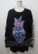 画像1: TRAVAS TOKYO / Clown cat L/S tee/クラウンキャットプリン F ブラック Y-25-07-12-024-PU-TO-SZ-ZY (1)