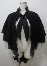 MARBLE / フィッシュテールマント  黒 Y-25-07-12-033-GO-TO-SZ-ZY
