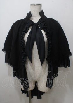 画像1: MARBLE / フィッシュテールマント  黒 Y-25-07-12-033-GO-TO-SZ-ZY