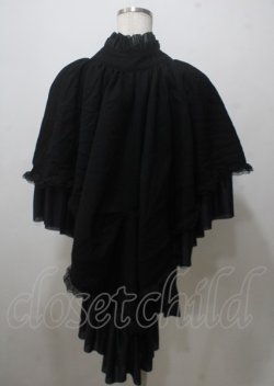 画像2: MARBLE / フィッシュテールマント  黒 Y-25-07-12-033-GO-TO-SZ-ZY