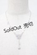 axes femme / バラチャーム付き蝶ネックレス  ラベンダー Y-25-07-14-001-AX-AC-SZ-ZY