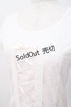 画像4: TRALALA / ドット柄レースアップカットソー 0 ピンク Y-25-07-14-032-LO-TO-SZ-ZY