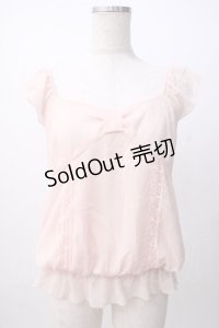 Penderie / リボンデザインシフォントップス 0 ピンク Y-25-07-14-033-LO-TO-SZ-ZY