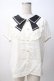 画像1: axes femme POETIQUE / セーラーデザインブラウス M 黒 Y-25-07-14-039-AX-BL-SZ-ZY (1)