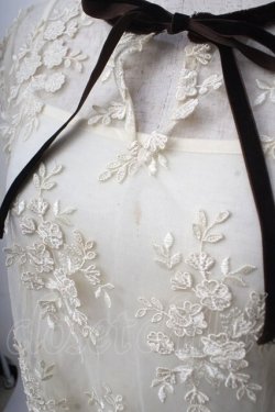 画像4: axes femme / キャミ付き立体レース七分袖プルオーバー M 生成り Y-25-07-14-043-AX-BL-SZ-ZY