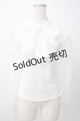 Rojita / ラッフルシアーテレコトップス M 白 Y-25-07-14-045-LO-TO-SZ-ZY