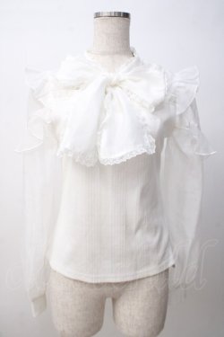 画像1: Rojita / ラッフルシアーテレコトップス M 白 Y-25-07-14-045-LO-TO-SZ-ZY