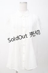 axes femme POETIQUE / スカラップ刺繍ブラウス M 白 Y-25-07-14-046-AX-BL-SZ-ZY