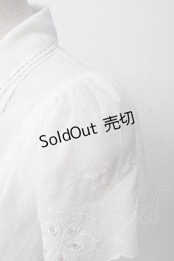 画像4: axes femme POETIQUE / スカラップ刺繍ブラウス M 白 Y-25-07-14-046-AX-BL-SZ-ZY