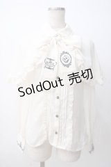 axes femme / ダークロマンティック刺繍ブラウス/Disneyヴィランズ M キナリ Y-25-07-14-049-AX-BL-SZ-ZY