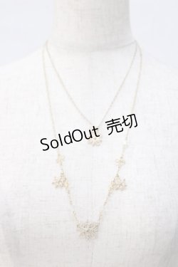 画像1: axes femme / 雪の結晶ネックレス  ゴールド Y-25-07-14-006-AX-AC-SZ-ZY