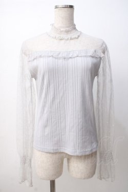 画像1: axes femme / シャーリングインナープルオーバー M グレー Y-25-07-14-052-AX-TO-SZ-ZY