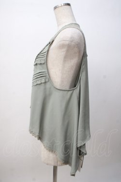 画像2: axes femme / ドレープベスト M カーキ Y-25-07-14-058-AX-TO-SZ-ZY