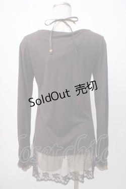 画像3: axes femme / はしごレース薔薇ホルターカットソー M 茶 Y-25-07-14-059-AX-TO-SZ-ZI