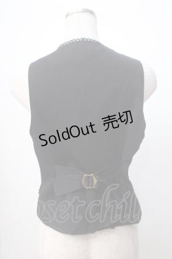 画像3: axes femme / 音楽柄刺繍ベスト M 黒 Y-25-07-14-060-AX-JA-SZ-ZY