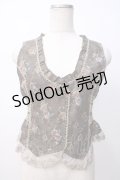 axes femme / ゴブラン柄ベスト M 茶 Y-25-07-14-061-AX-TO-SZ-ZY