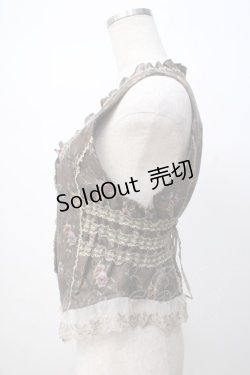 画像2: axes femme / ゴブラン柄ベスト M 茶 Y-25-07-14-061-AX-TO-SZ-ZY