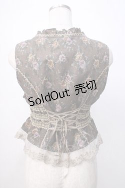 画像3: axes femme / ゴブラン柄ベスト M 茶 Y-25-07-14-061-AX-TO-SZ-ZY