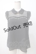 axes femme POETIQUE / ビスチェ切り替ノースリブラウス M 黒 Y-25-07-14-062-AX-BL-SZ-ZY