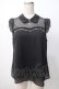 画像1: axes femme POETIQUE / ビスチェ切り替ノースリブラウス M 黒 Y-25-07-14-062-AX-BL-SZ-ZY (1)