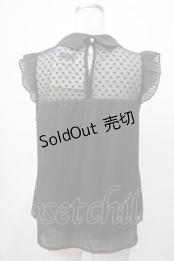 画像3: axes femme POETIQUE / ビスチェ切り替ノースリブラウス M 黒 Y-25-07-14-062-AX-BL-SZ-ZY