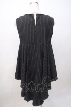画像3: axes femme POETIQUE / ノースリーブストライプシャツ M 黒 Y-25-07-14-065-AX-BL-SZ-ZY