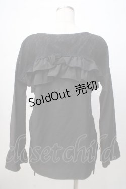 画像3: axes femme POETIQUE / フリルデザインシャツ M 黒 Y-25-07-14-074-AX-BL-SZ-ZY