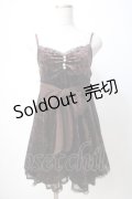 TRALALA / ドットシフォンベロアキャミワンピース 0 ブラウン Y-25-07-14-079-LO-OP-SZ-ZY