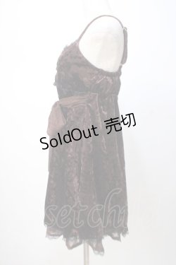 画像3: TRALALA / ドットシフォンベロアキャミワンピース 0 ブラウン Y-25-07-14-079-LO-OP-SZ-ZY