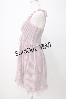 画像2: axes femme / ストライプキャミワンピース M ピンク Y-25-07-14-081-AX-OP-SZ-ZY