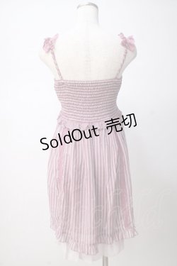 画像3: axes femme / ストライプキャミワンピース M ピンク Y-25-07-14-081-AX-OP-SZ-ZY