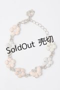 axes femme / お花×蝶ブレスレット  淡ピンク Y-25-07-14-010-AX-AC-SZ-ZY
