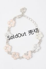 axes femme / お花×蝶ブレスレット  淡ピンク Y-25-07-14-010-AX-AC-SZ-ZY