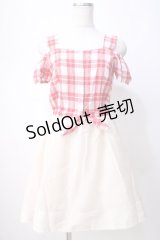 TRALALA / ギンガムドッキングワンピース 0 アカ×アイボリー Y-25-07-14-086-LO-OP-SZ-ZY