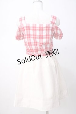 画像3: TRALALA / ギンガムドッキングワンピース 0 アカ×アイボリー Y-25-07-14-086-LO-OP-SZ-ZY