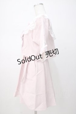 画像2: DearMyLove / レースフリルリボン学園ワンピース L ピンク Y-25-07-14-089-EL-OP-SZ-ZY