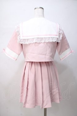画像3: DearMyLove / レースフリルリボン学園ワンピース L ピンク Y-25-07-14-089-EL-OP-SZ-ZY