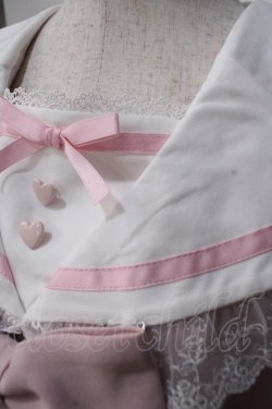 画像4: DearMyLove / レースフリルリボン学園ワンピース L ピンク Y-25-07-14-089-EL-OP-SZ-ZY